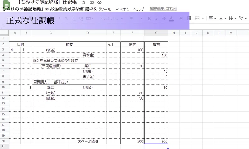 簿記3級 ちゃんとした総勘定元帳を書いてみよう 残高式 まねり お金で負けない知識作り Note