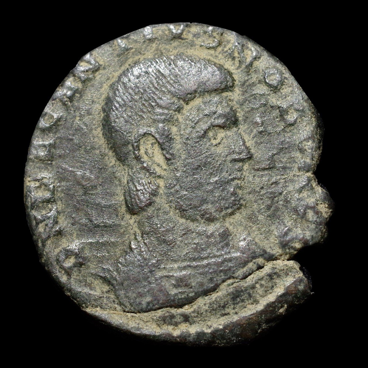 美品クラス！ 古代ローマ フォリス銅貨 マクセンティウス