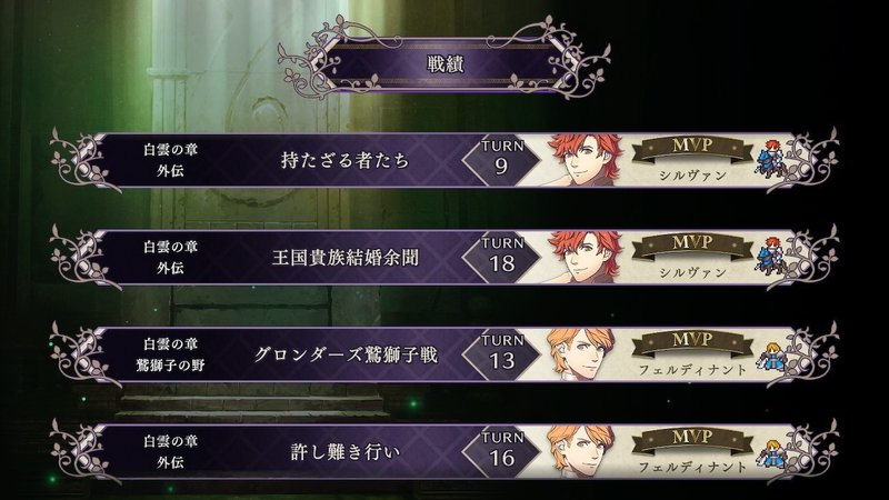 Fe風花雪月雑記 引継ぎありルナ銀雪 教職員メインプレイまとめ えずみ Note