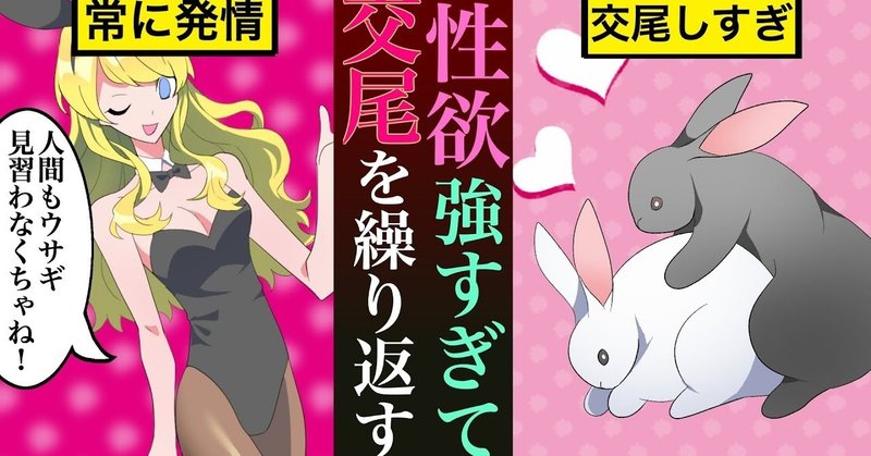 性欲強すぎ 常に発情して交尾しまくるウサギの生態 雑学漫画 雑学王子トリビアーン Note