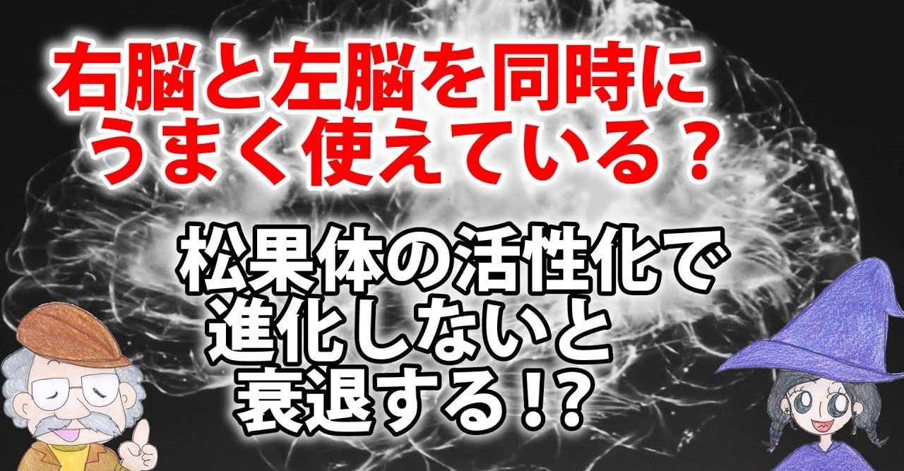 右脳と左脳をうまく使って 松果体の活性化で進化するコツ ひなっち Pスタイル ひなたひでとし Note