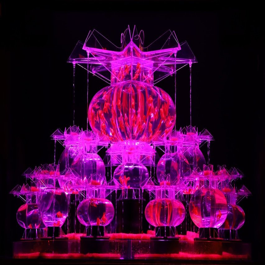 京都 アートアクアリウム城 でトリエンナーレな金魚の舞を撮影 ヒコノート Note