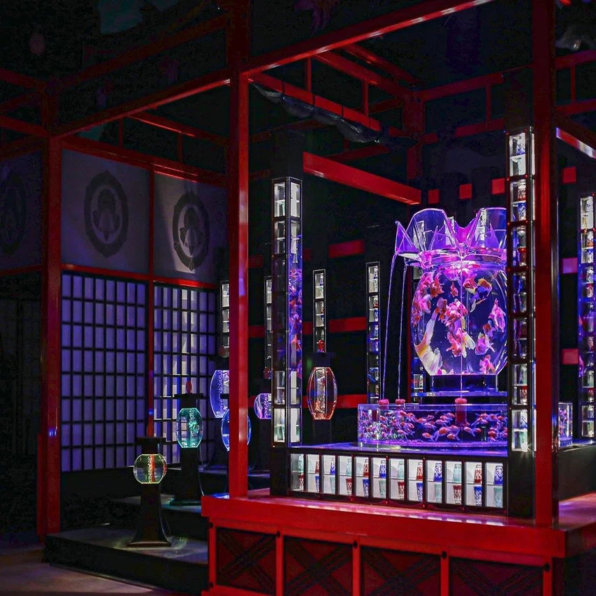 京都 アートアクアリウム城 でトリエンナーレな金魚の舞を撮影 ヒコノート Note