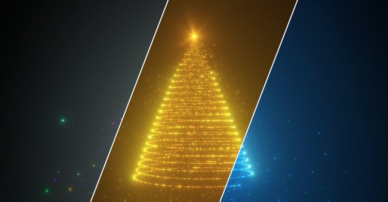 無料4k動画素材 浮かび上がるクリスマスツリー 4k Cg 4k動画素材プラットフォーム Note