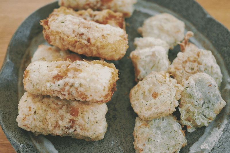 ちくわチーズと里芋の磯辺揚げ おうちごはん うた Note ちくわチーズと里芋の磯辺揚げ おうちごはん うた Note