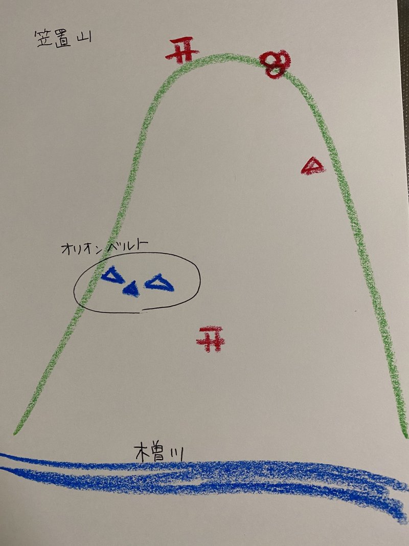 笠置山のオリオンベルト Tamasabu Note 笠置山のオリオンベルト Tamasabu Note