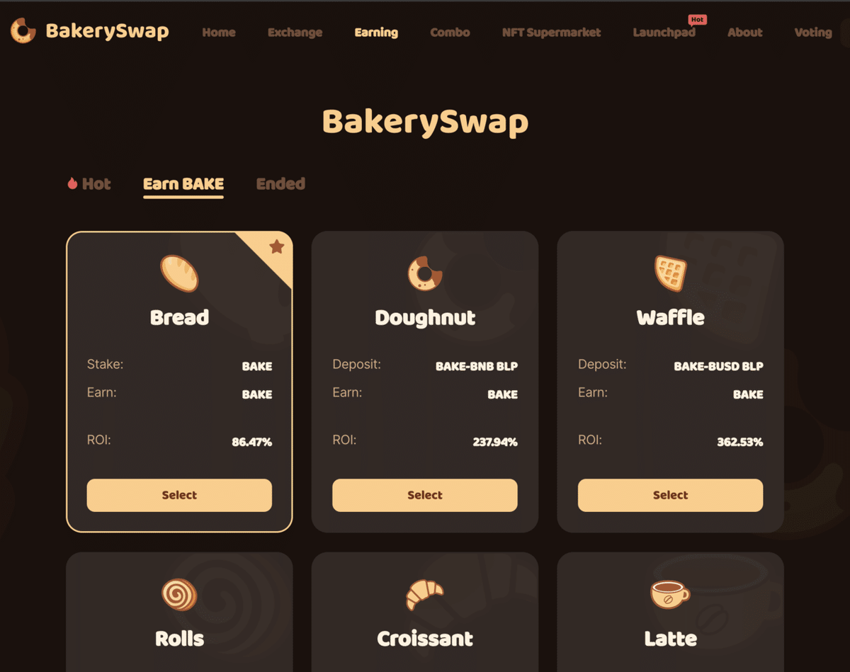 BakerySwapの使い方[*仮想通貨増える系]｜CoLoR(かしみや)