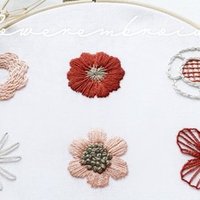 アルファベットの文字の刺繍 図案無料配布 Sioca 刺繍作家 Note