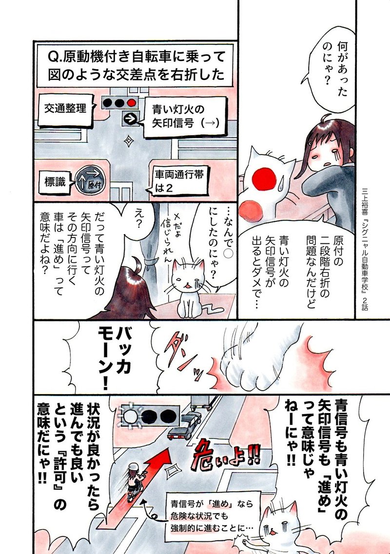 第2話 補習だよ 右折信号と原付の二段階右折 シグニャル自動車学校 三上裕喜 Note