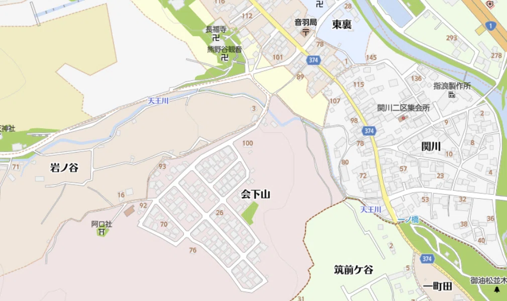 筑前ヶ谷天王川