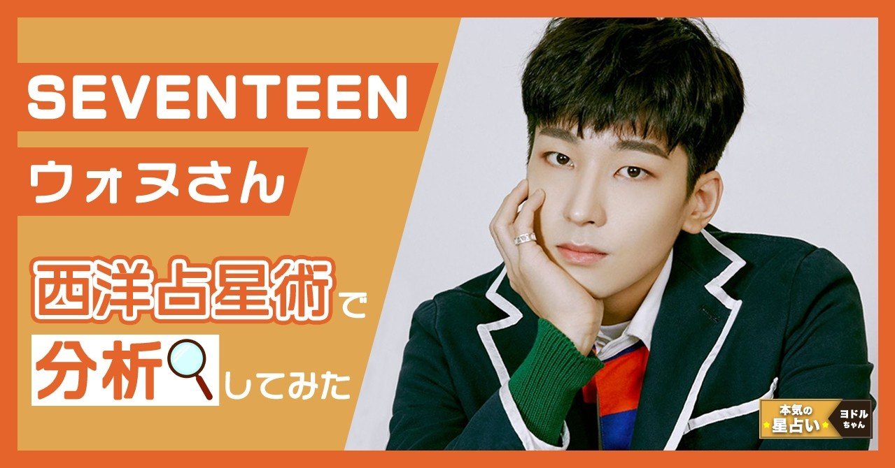 SEVENTEEN ウォヌ】は大きな愛で人を包み込む母親のような存在です