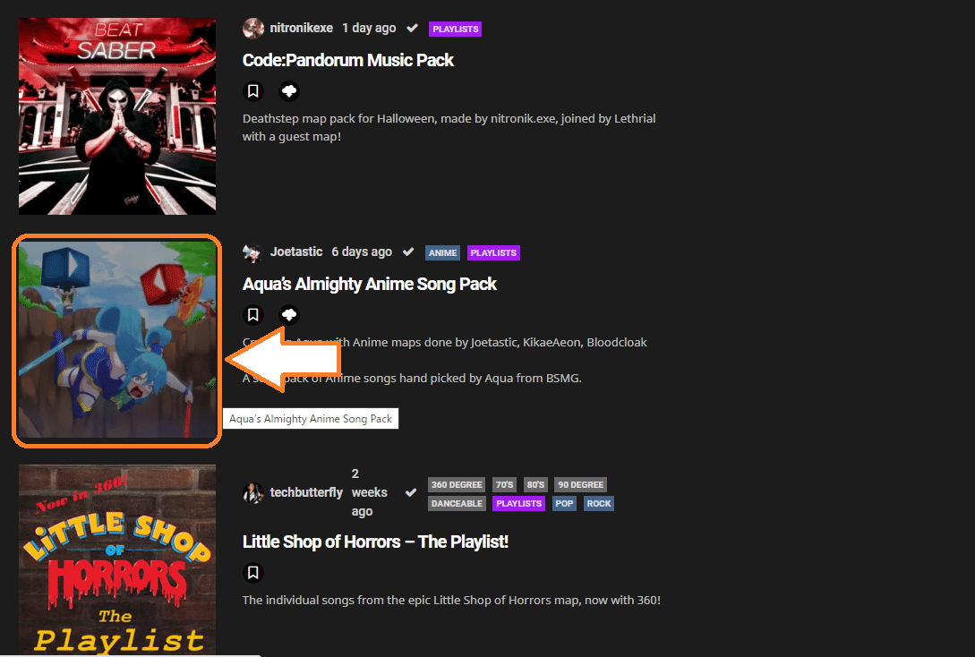 Steam版beatsaberにプレイリストごとまとめて曲を入れる ぴちゅった Note Steam版beatsaberにプレイリストごとまとめて曲を入れる ぴちゅった Note