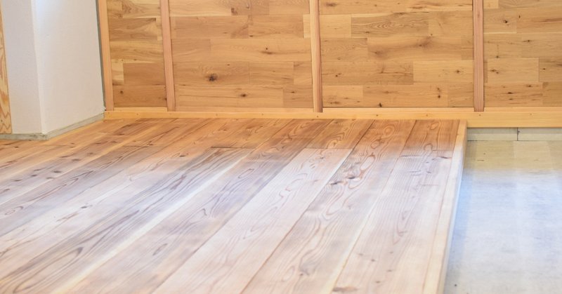 ガレージオフィスに杉板で床を張る Fukuru フクル Note