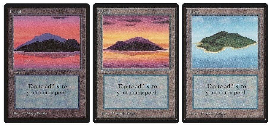 PSA9】MTG 島 アルファ版 Island Alpha 美品-