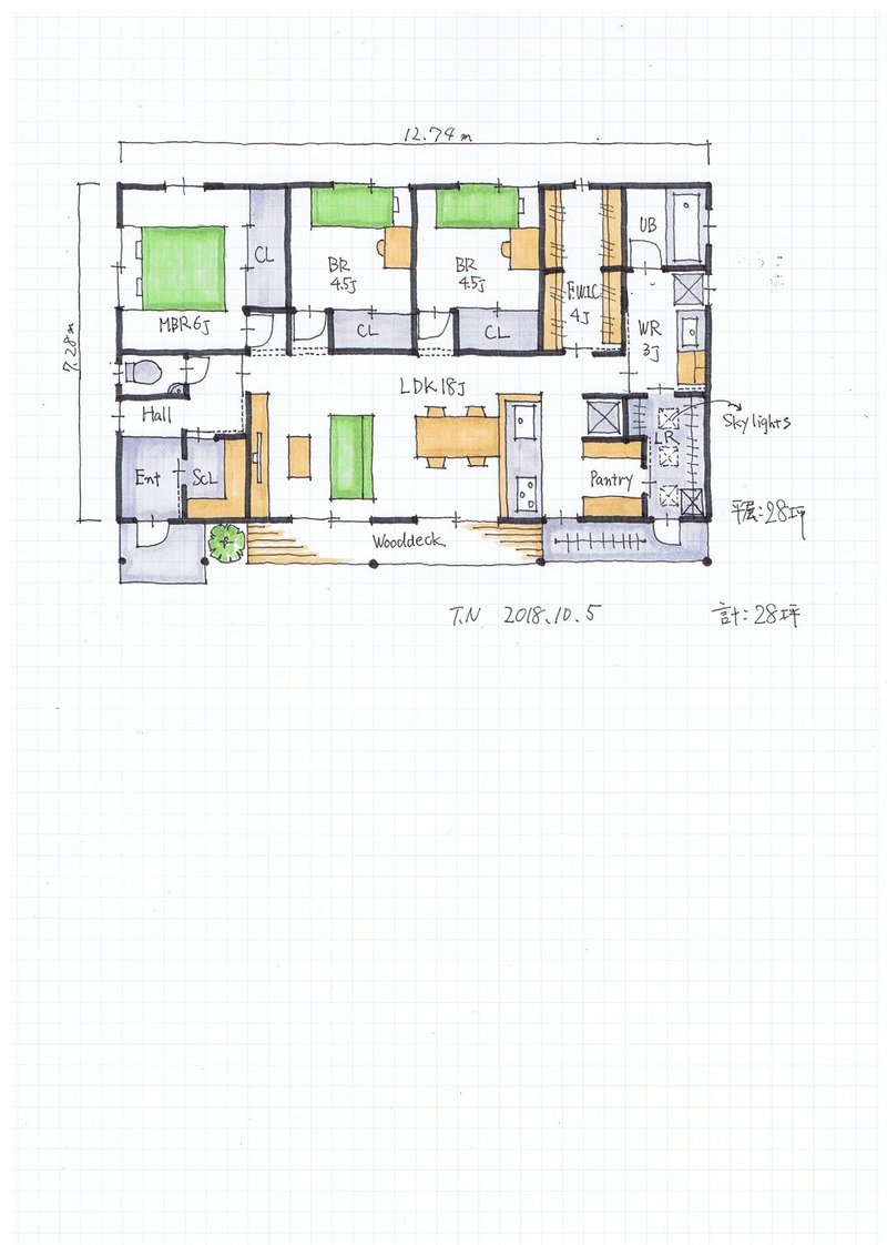 南玄関28坪1story-floorplan (8)
