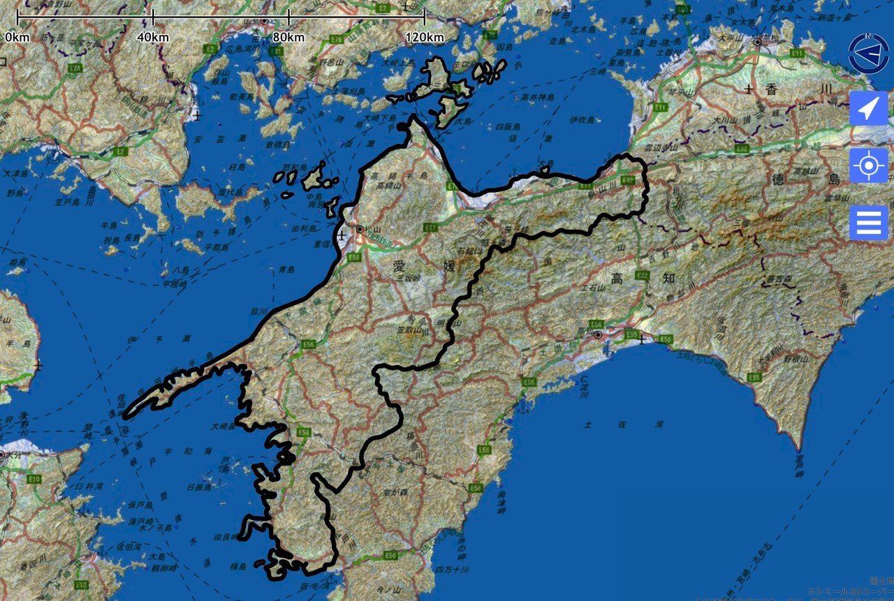 レトロな昔の地図　愛媛県温泉郡 レトロな昔の地図 愛媛県温泉郡 レトロな昔の地図 愛媛県