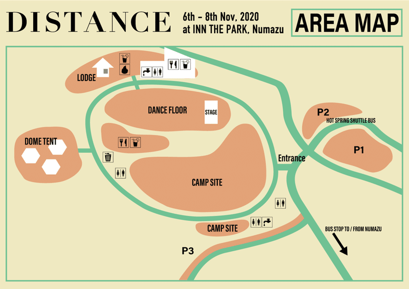 Distance 2020 会場マップ