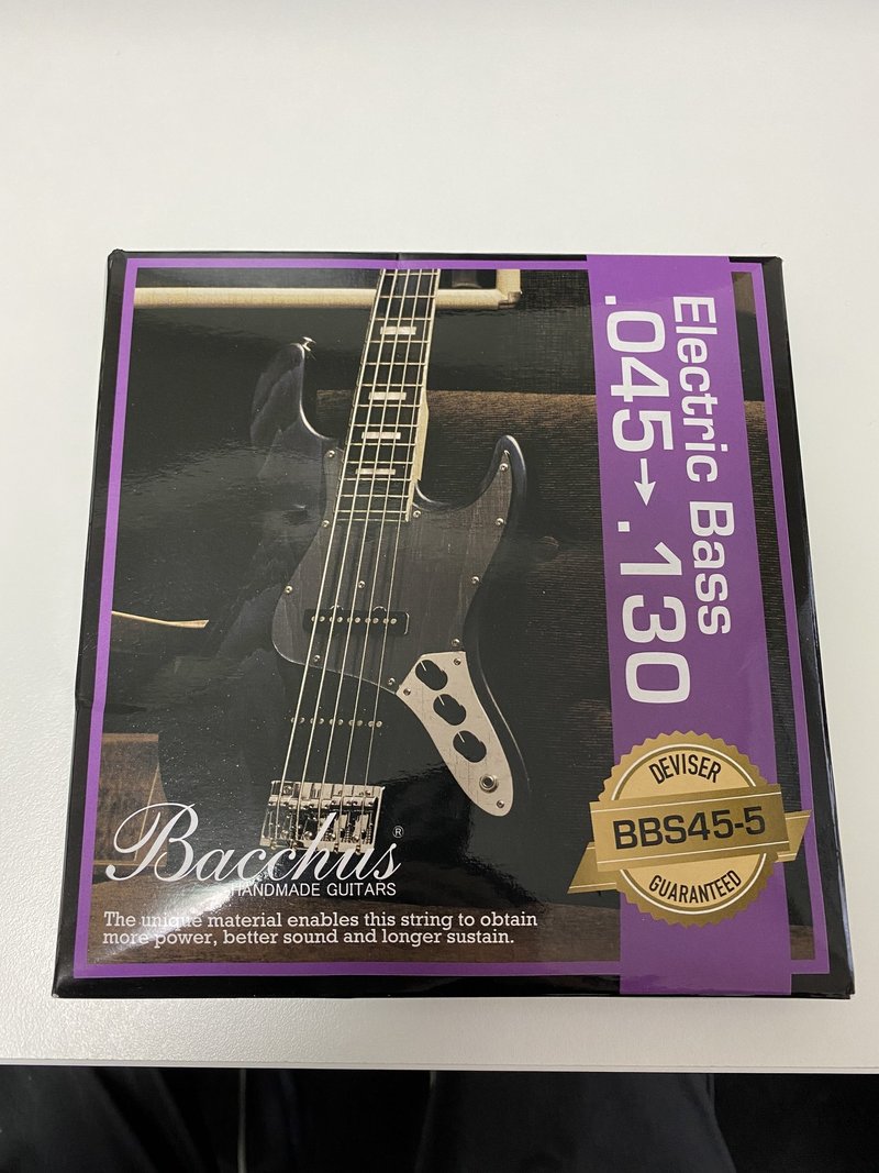 安い Bacchusのベース弦レビュー 5弦用 Eb Strings s45 5 45 130 ビトク ベーシスト Note