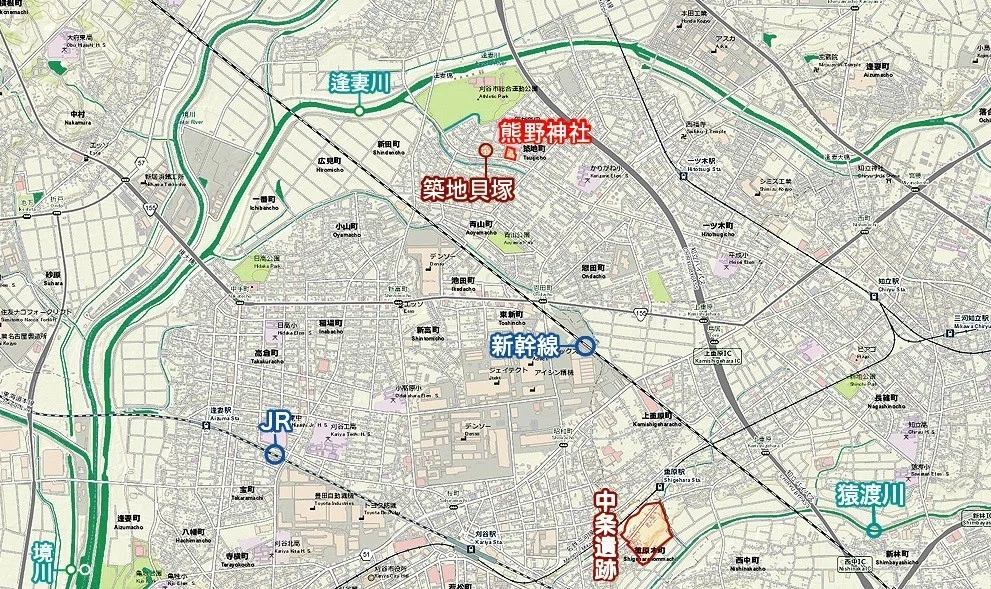 1MAP築地町 熊野神社磐座