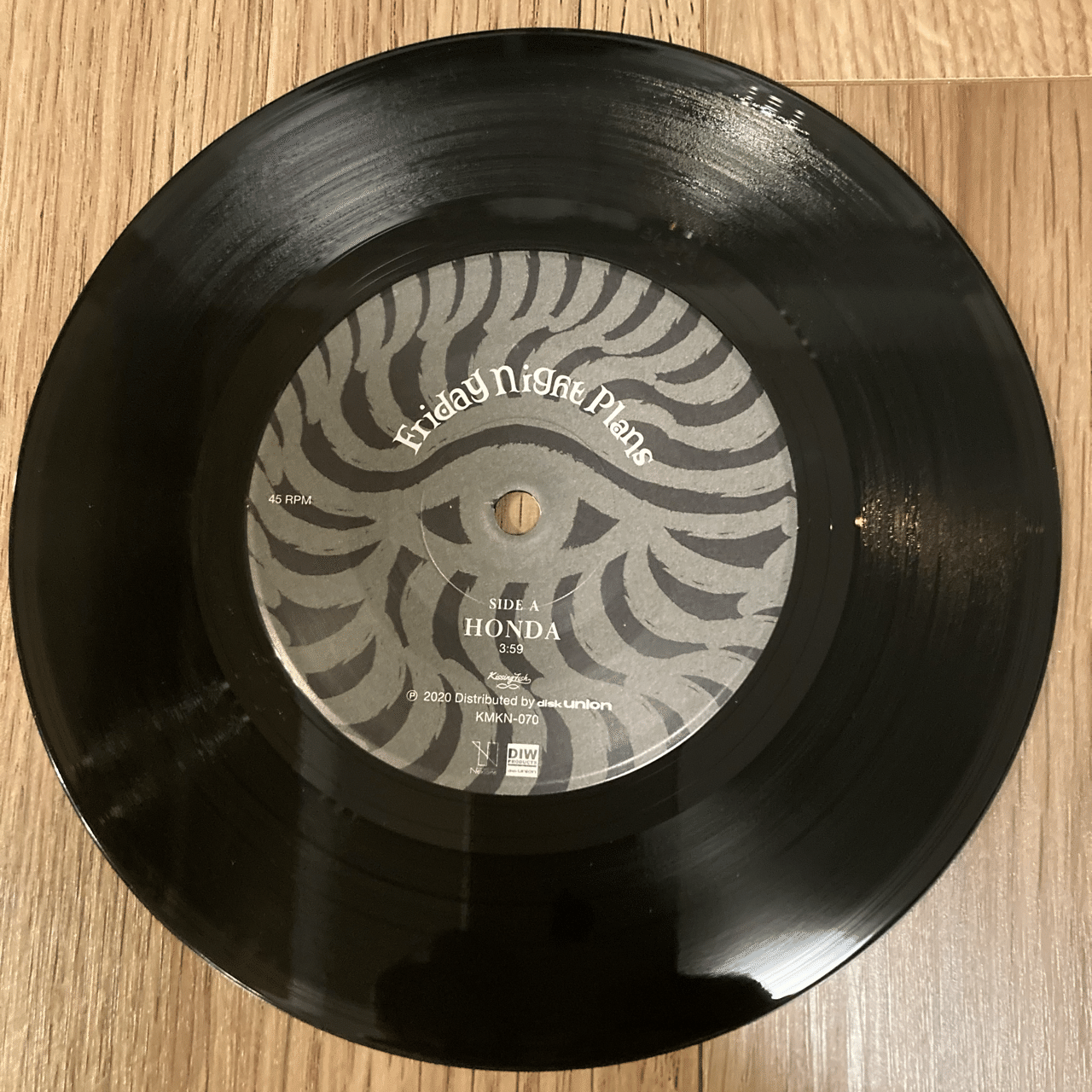 6枚目】FRIDAY NIGHT PLANS - HONDA 7インチ｜音好黒盤男
