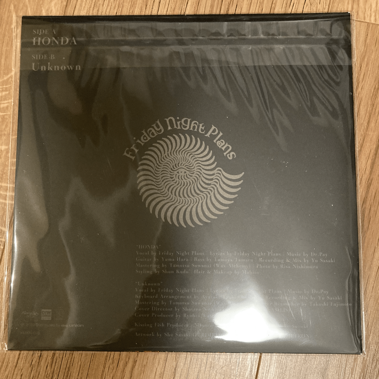 6枚目】FRIDAY NIGHT PLANS - HONDA 7インチ｜音好黒盤男