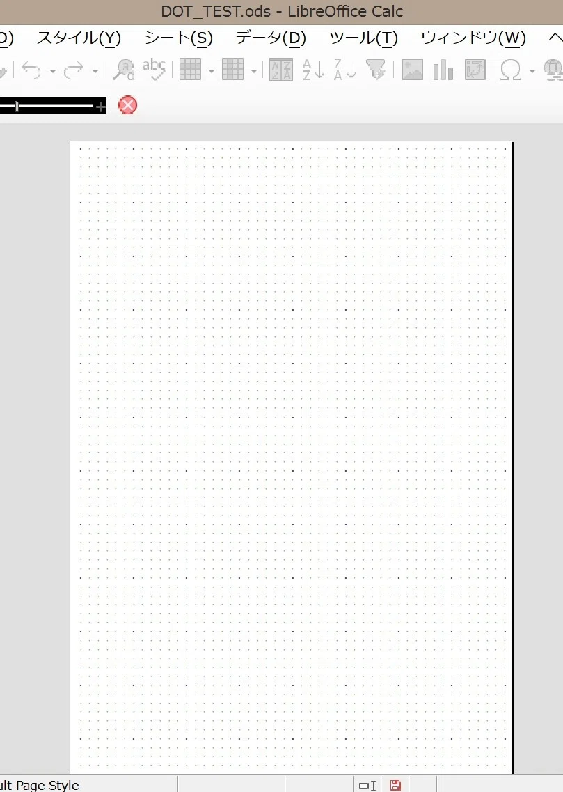 Libre OfficeのCalcでドット方眼を作る|tokino|note