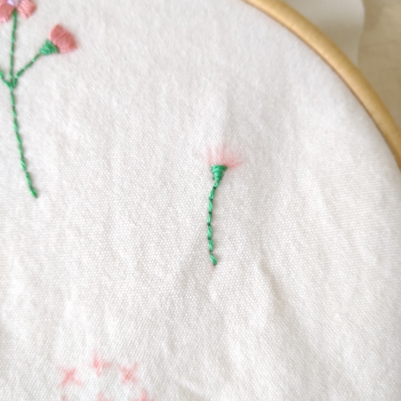 野の花の刺繍図案 ステップ10 仕上げ 完成 Apostrophe S 刺繍雑貨作家 Note 野の花の刺繍図案 ステップ10 仕上げ 完成 Apostrophe S 刺繍雑貨作家 Note
