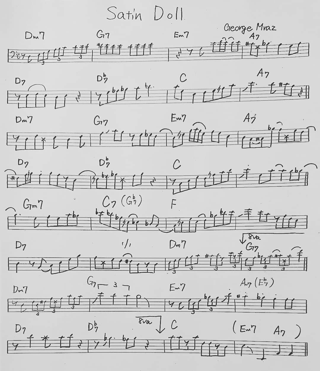 Satin Doll / George Mraz｜ベーシスト とよ