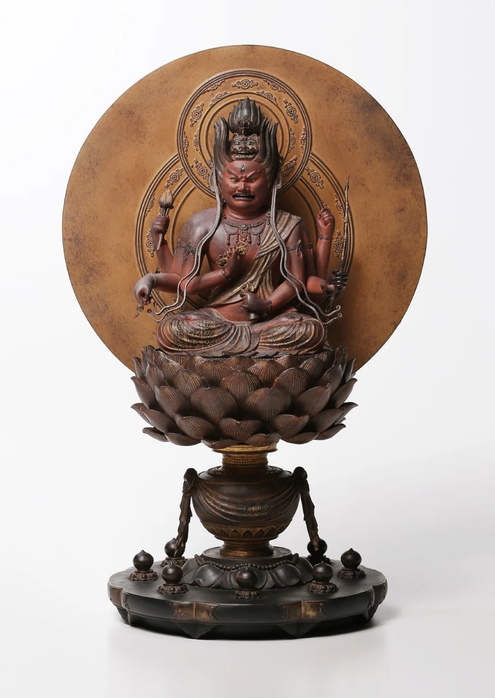 ミニチュア 光の仏像展」 展示作品紹介：愛染明王（モデル：秘仏