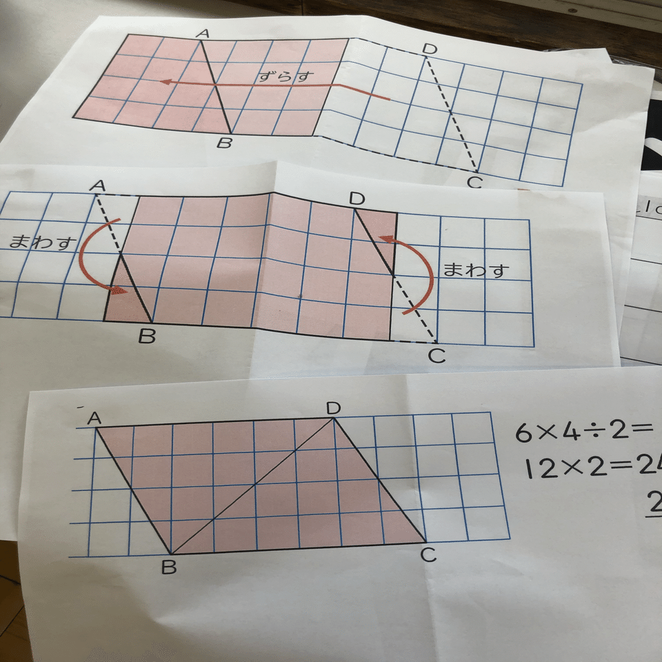 三角形を基に考えるのか 長方形を基に考えるのか 平行四辺形の面積を求める公式 Teacher Canvassador 清水智 Freeride Teacher Note