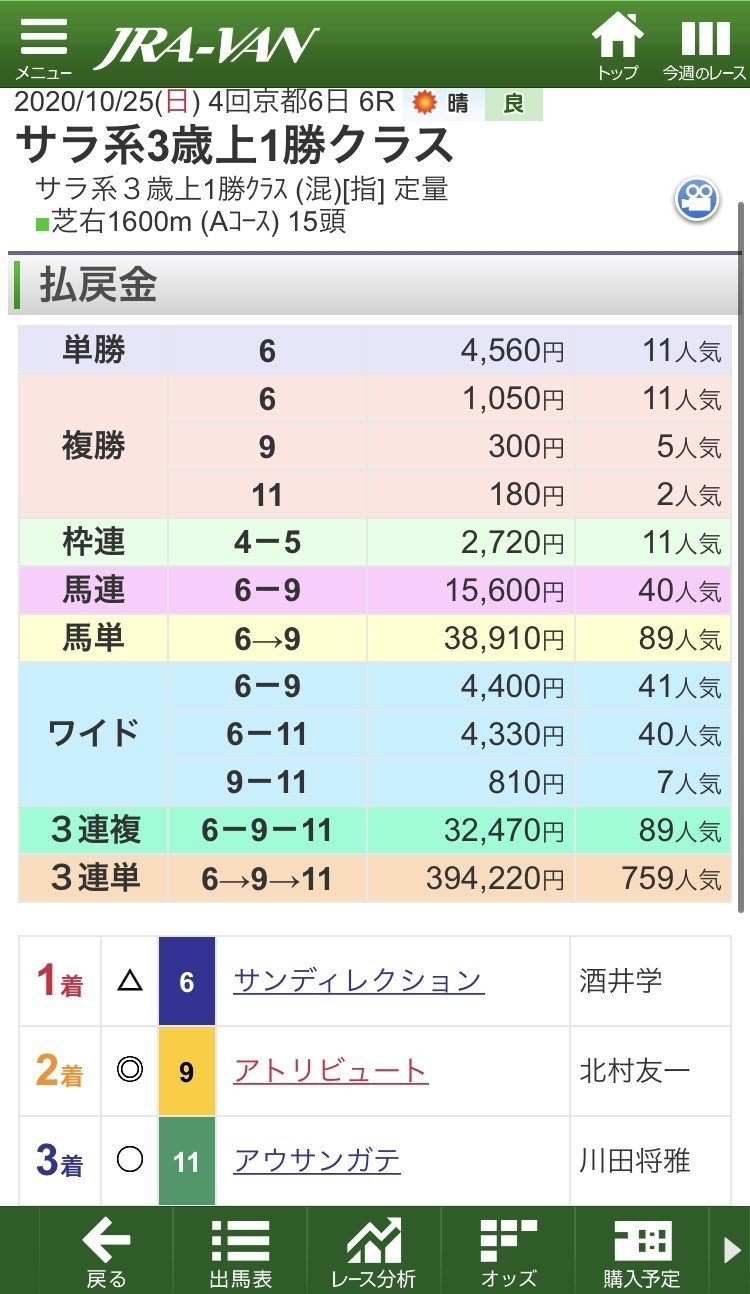 10 31 土 中央競馬推奨馬 Flare Note