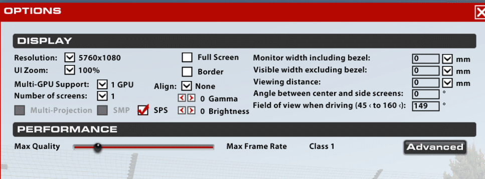 Iracingの3画面graphics設定詳細 しげじぃチャンネル Note
