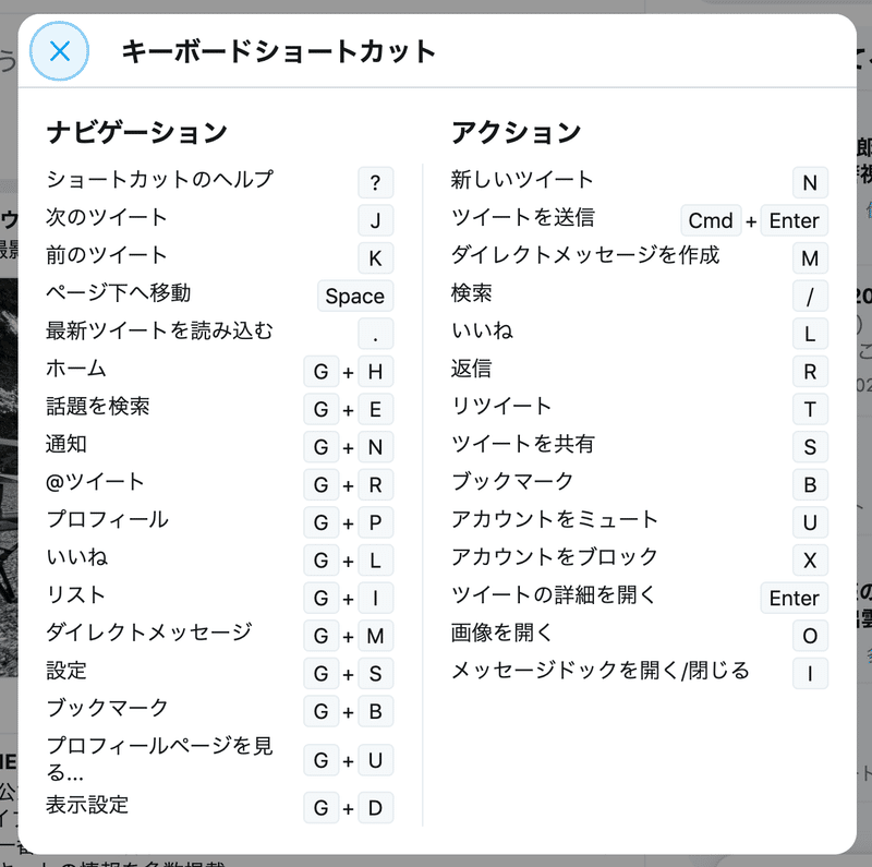 Twitterのショートカットキーの存在 知りませんでした Meimoon Meimu Tanimoto 谷本 明夢 Note
