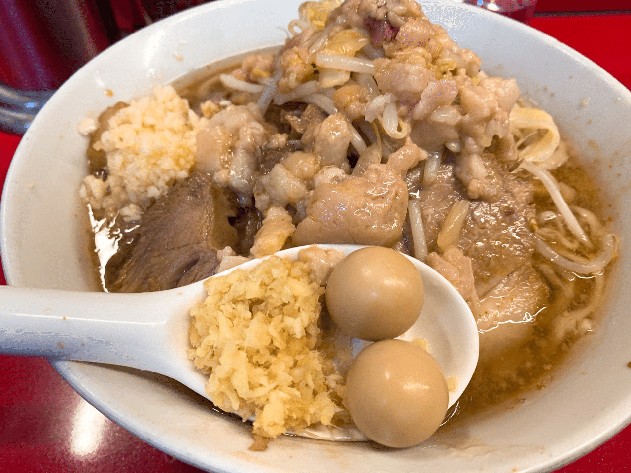 ラーメン二郎 らーめんじろう 西台駅前店 東京都板橋区蓮根３丁目９ ７ 西台駅すぐ 小ラーメンニンニクアブラショウガ半分 私の二郎ランキングの中ではtop3には入る美味しさ 麺 スープ 豚どれをと 黒 サウナージロリアン Note