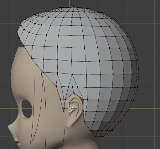Blender モデリング初心者が女の子を作って動かすまでの備忘録 7 髪 こあろ Note Blender モデリング初心者が女の子を作って動かすまでの備忘録 7 髪 こあろ Note