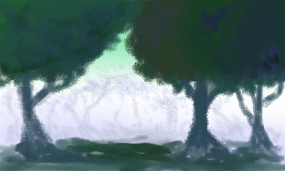木とか森とか描いてみた 参考書籍 ファンタジー背景描き方教室
