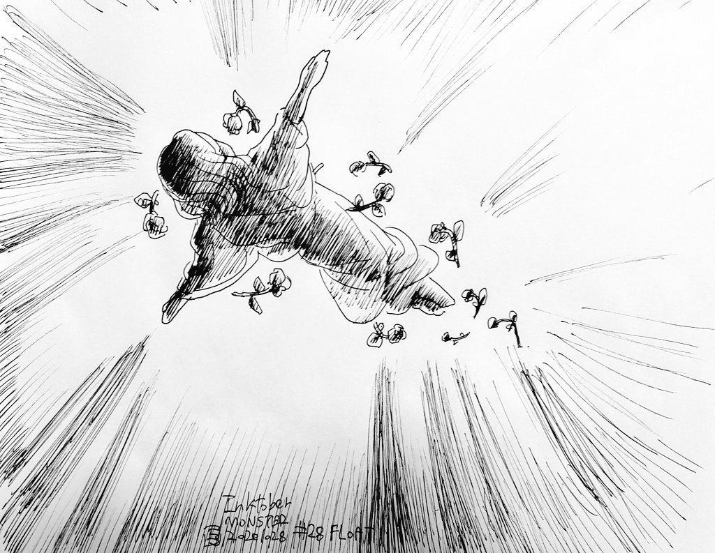 Inktober勝手にモンスター図鑑 28 Float ｓａｎｍａｔａ Note