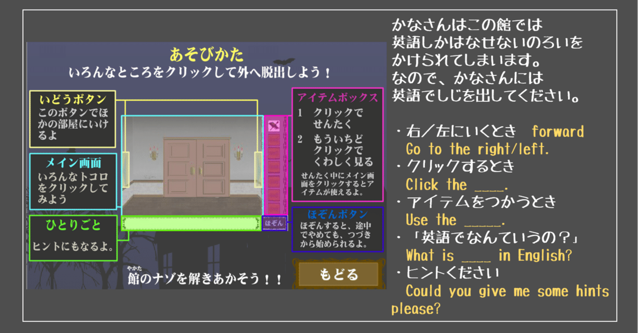おうちハロウィン で脱出ゲーム 英会話 Ky817 Note