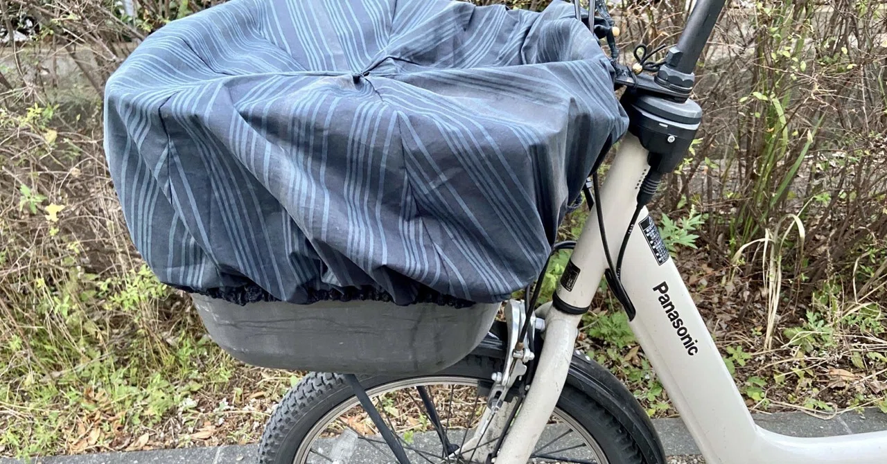 自転車 雨カバー 傘で代用