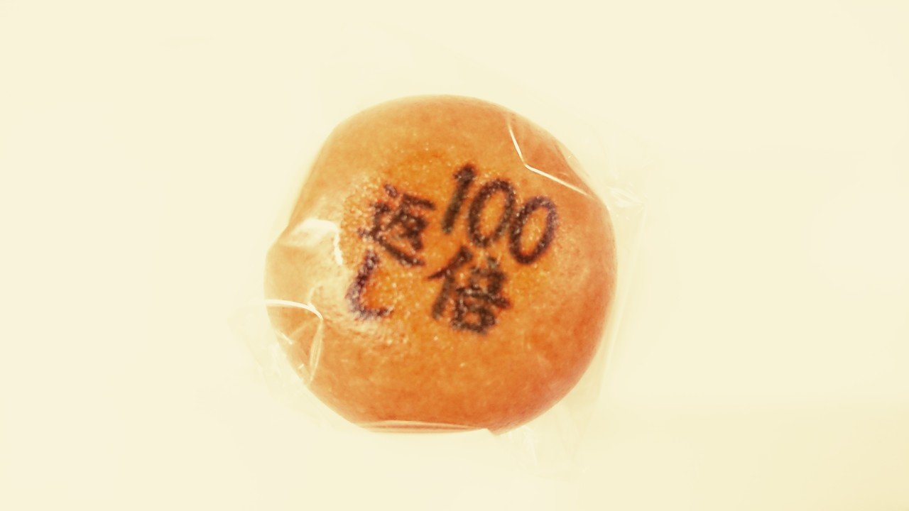 お菓子集めをしていたら面白いお菓子を頂きました 100倍返し饅頭 なにが起こるかわからないhalloween てんとう虫 Note