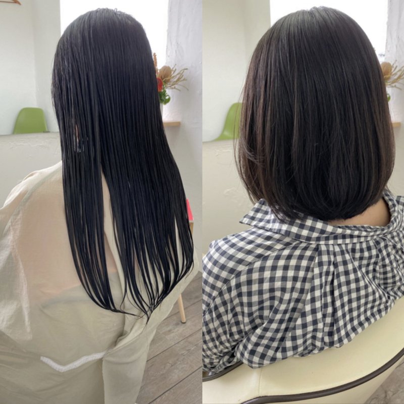 ロングから長めのボブへバッサリカット 個室貸切美容室 Gula Susu 千葉県津田沼 Note ロングから長めのボブへバッサリカット 個室貸切美容室 Gula Susu 千葉県津田沼 Note