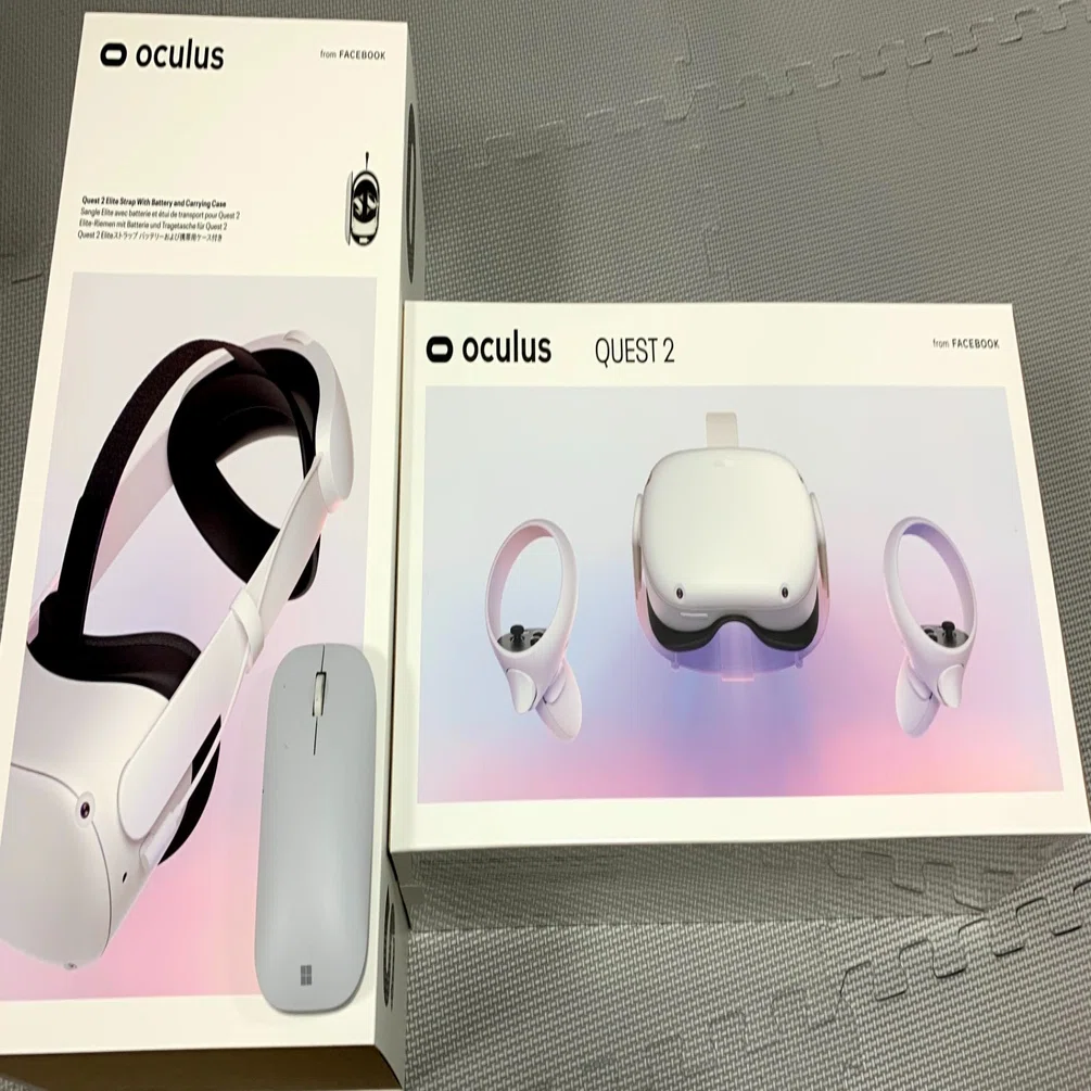 購入】Oculus Quest2 + Eliteストラップ バッテリーおよび携帯用ケース 