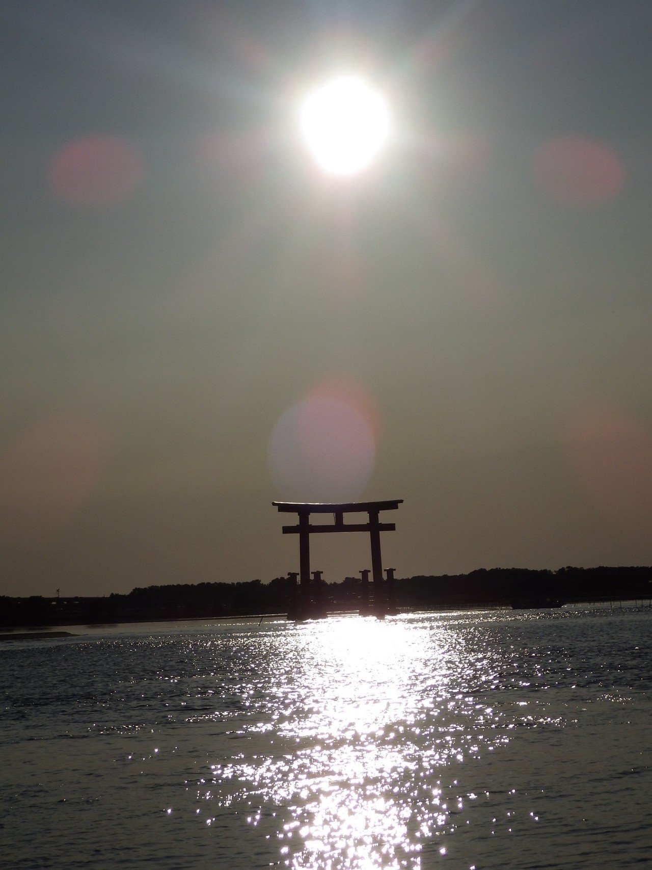旅レポ】湖にある鳥居に沈む夕陽｜ウシマンボウ博士