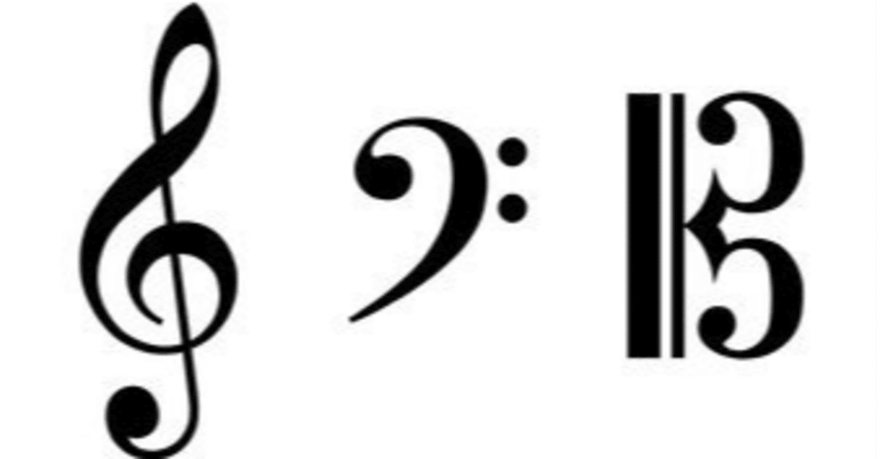 ハ音記号の読み方 3つの梨の形のホール Note