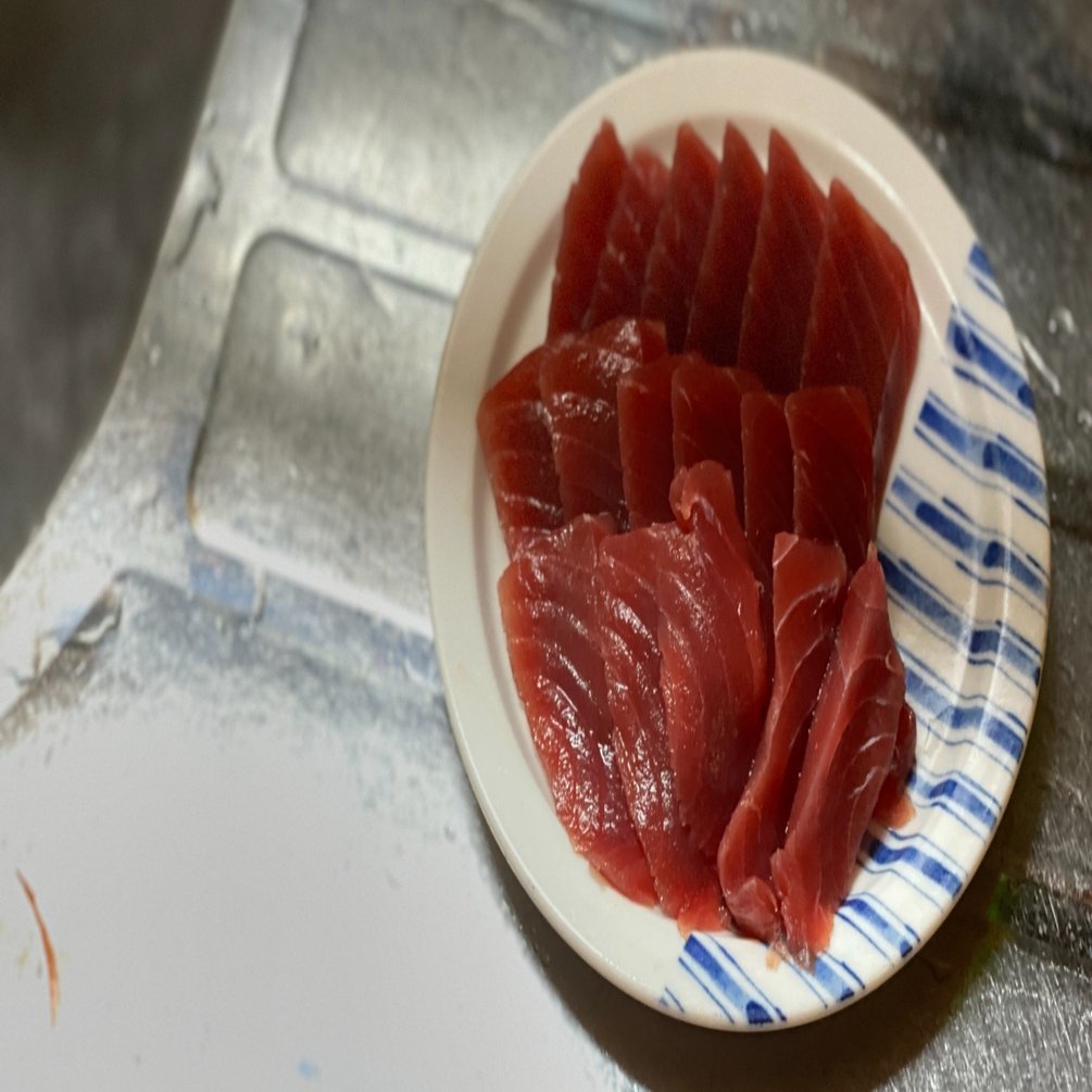 今日のごはん マグロのお刺身を美味しいお醤油で みくのしん Note