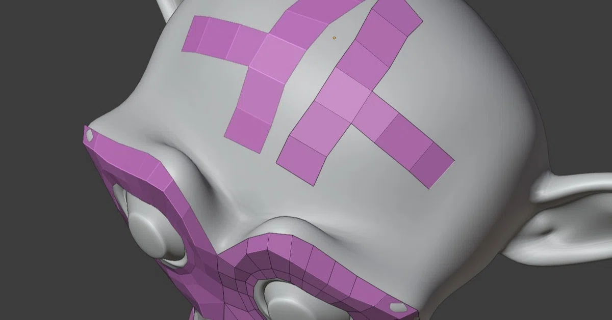 [Blender] Retopology: Duplicate/Extrude to Cursor Position｜yugaki
