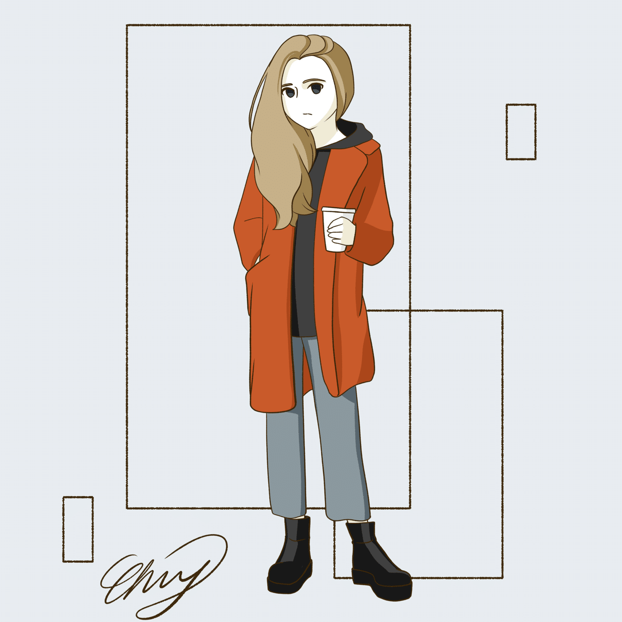 身軽な格好でコーヒーだけ持っている人って余裕があってかっこよく見える 365日備忘録 イラスト 練習 212日目 継続 Chiy Note 身軽な格好でコーヒーだけ持っている人って余裕があってかっこよく見える 365日備忘録 イラスト 練習 212日目 継続 Chiy Note