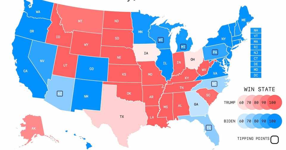 アメリカ大統領選挙直前まとめ 3 最後の世論調査結果と 当日の追い方 ほりまさたけ Note
