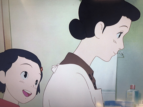 おもひでぽろぽろ タエ子とトシオ セル画(裏にスタジオジブリの紙貼り