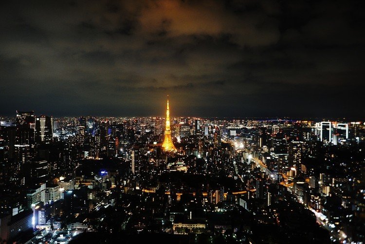 宵っぱなの東京タワー